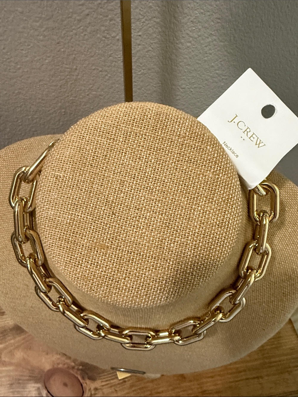 J.Crew gold-tone chunky chain necklace; NEW! - Picture 9 of 9